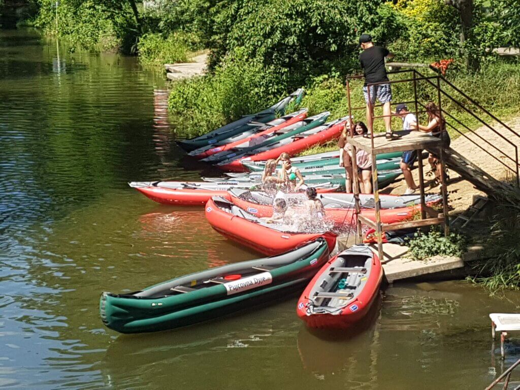 školní výlet na Dyji
